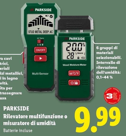 Parkside - Rilevatore Multifunzione O Misuratore Di Umidità