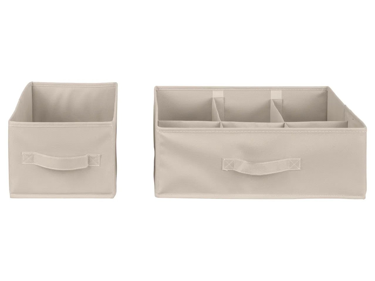 LIVARNO home Box portaoggetti, 1 o 2 pezzi o organizer per cassetti, 2 pezzi