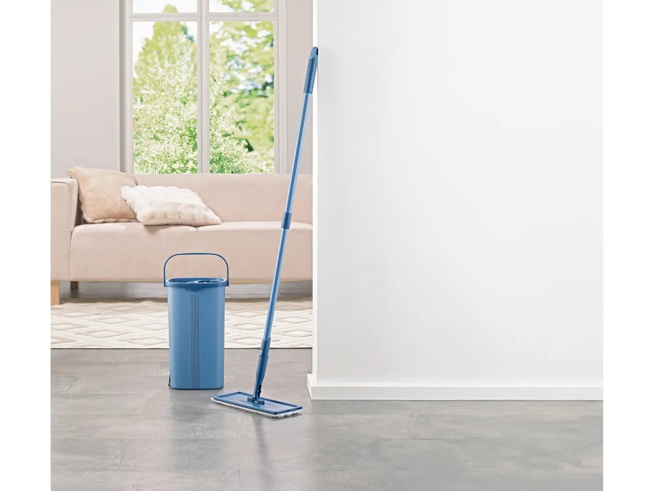 LIVARNO home Set lavapavimenti con secchio