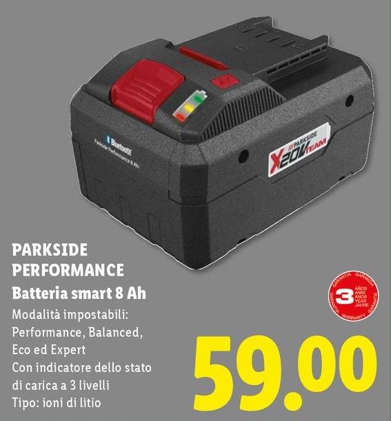 Parkside Performance - Batteria Smart 8 Ah