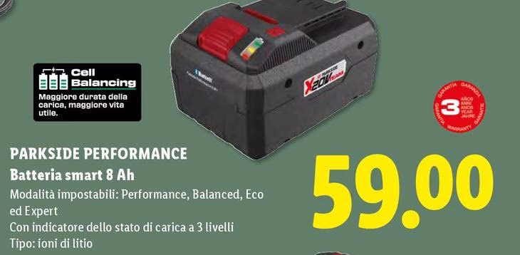Parkside - Performance Batteria Smart 8 Ah