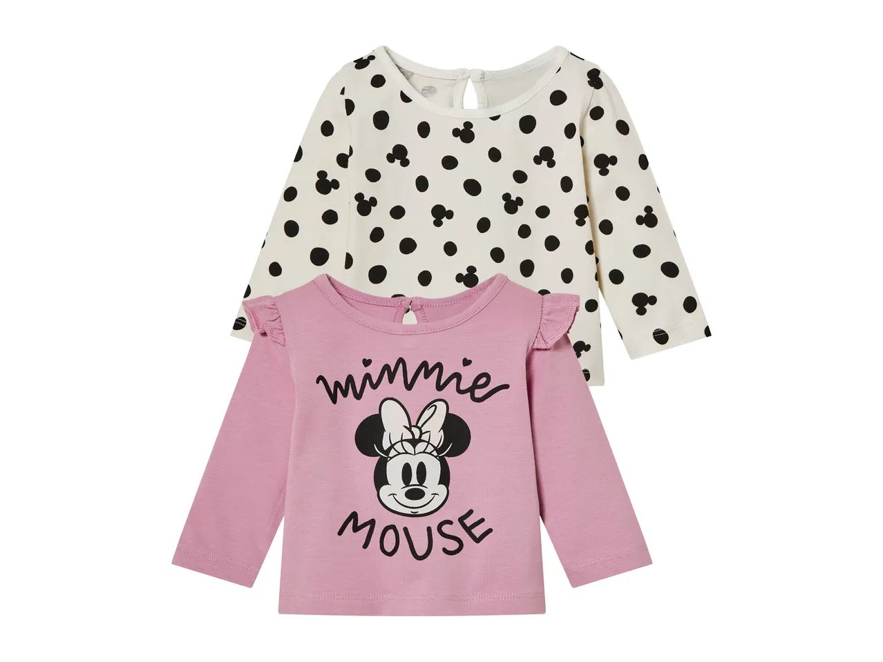Maglia da neonata "Minnie Mouse, Bambi o Winnie the Pooh", 2 pezzi