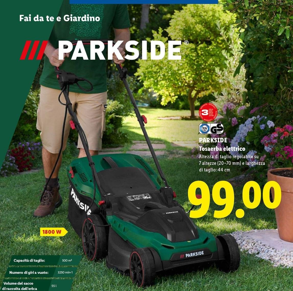 Parkside - Tosaerba Elettrico