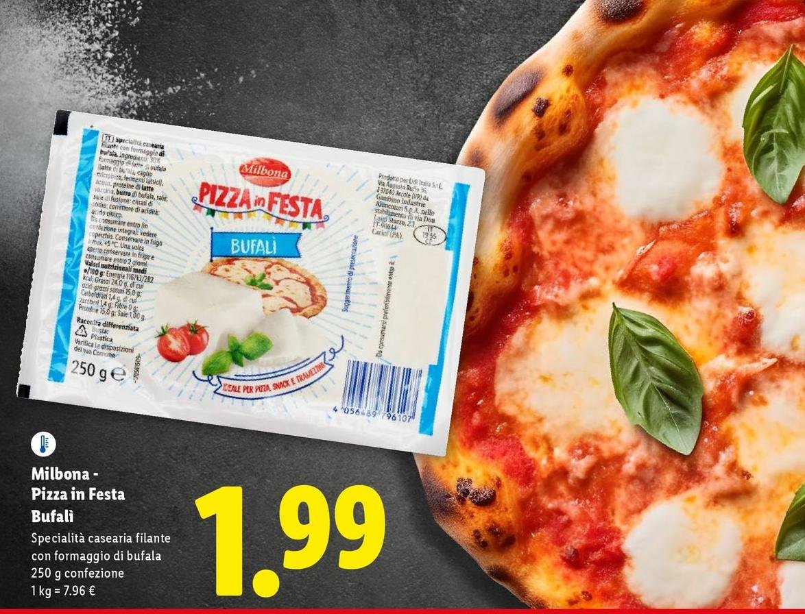 Milbona-Pizza In Festa - Bufali