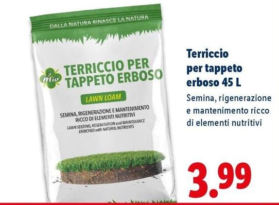 Terriccio Per Tappeto Erboso 45 L