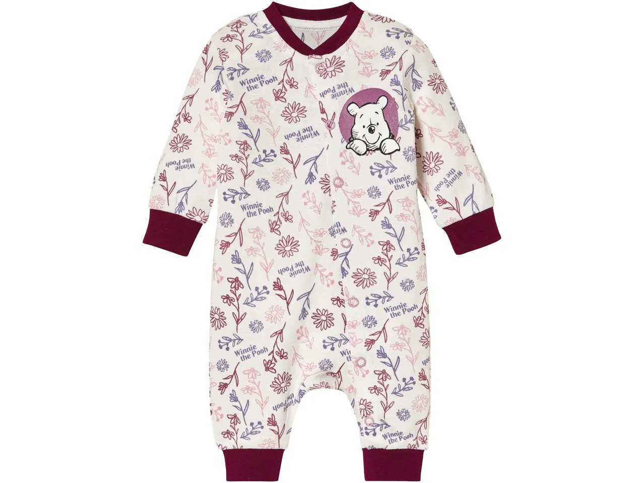 Pigiama intero da neonata "Minnie Mouse, Bambi o Winnie the Pooh"