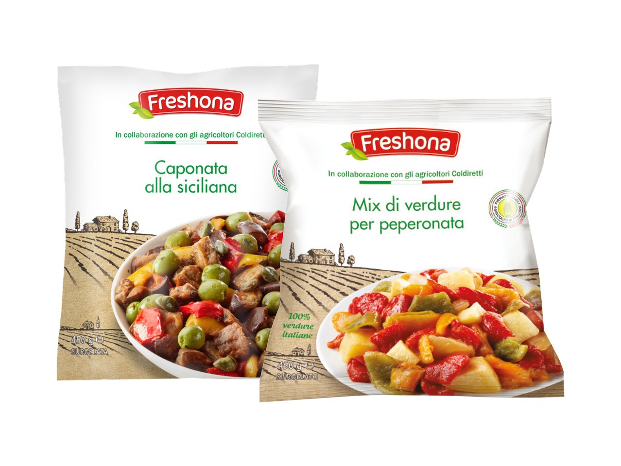 FRESHONA Mix di verdure per peperonata o Caponata alla siciliana
