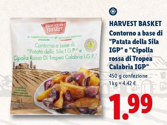 Harvest Basket - Contorno A Base Di "Patata Della Sila IGP" E "Cipolla Rossa Di Tropea Calabria IGP"