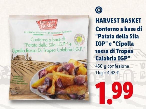 Harvest Basket - Contorno A Base Di "Patata Della Sila IGP" E "Cipolla Rossa Di Tropea Calabria IGP"