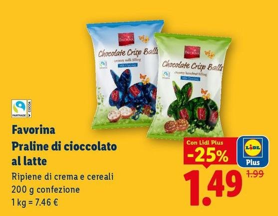 Favorina - Praline Di Cioccolato Al Latte