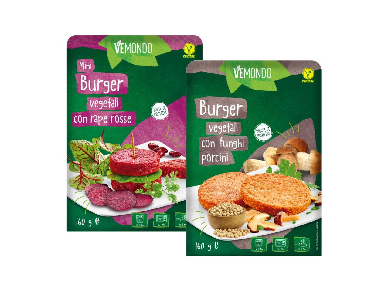 VEMONDO Burger vegetali