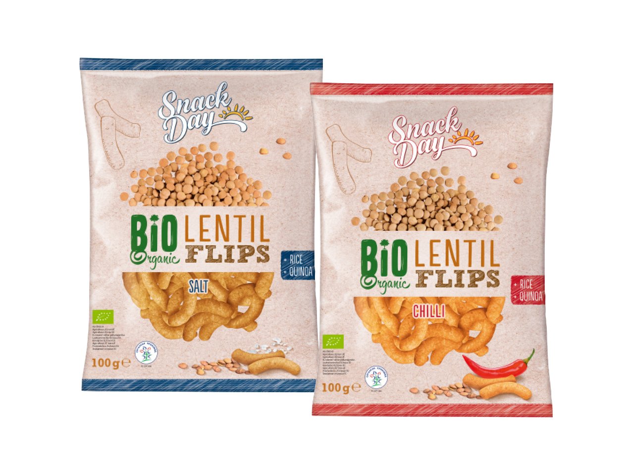 SNACK DAY Stick di lenticchie bio