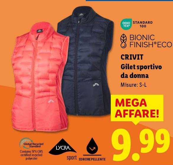 Crivit - Gilet Sportivo Da Donna
