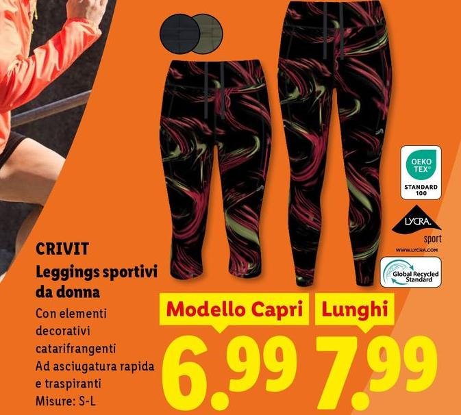 Crivit - Leggings Sportivi Da Donna