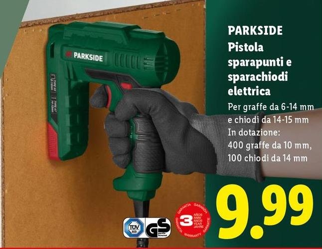 Parkside - Pistola Sparapunti E Sparachiodi Elettrica
