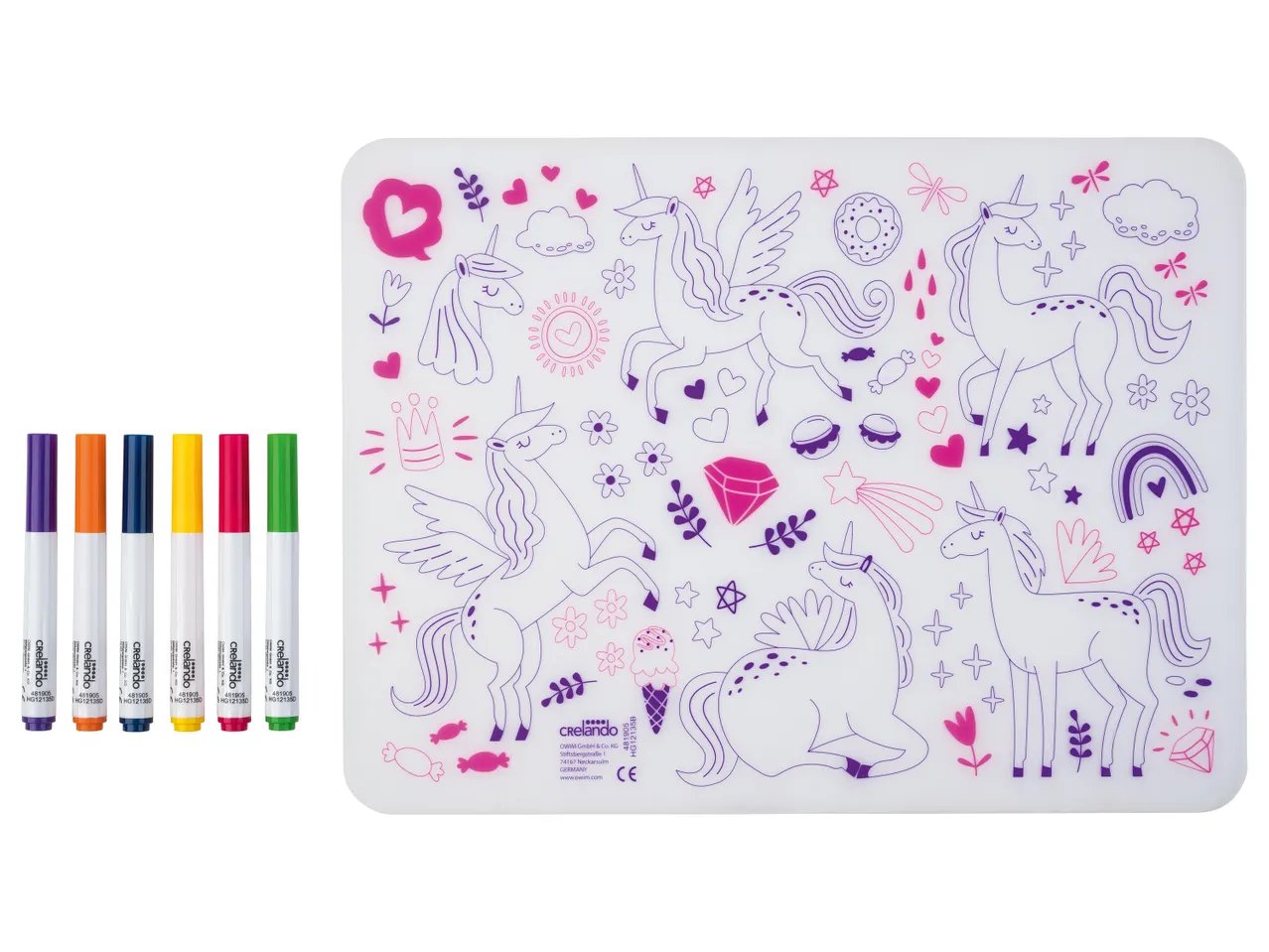 crelando® Tappetino da colorare riutilizzabile