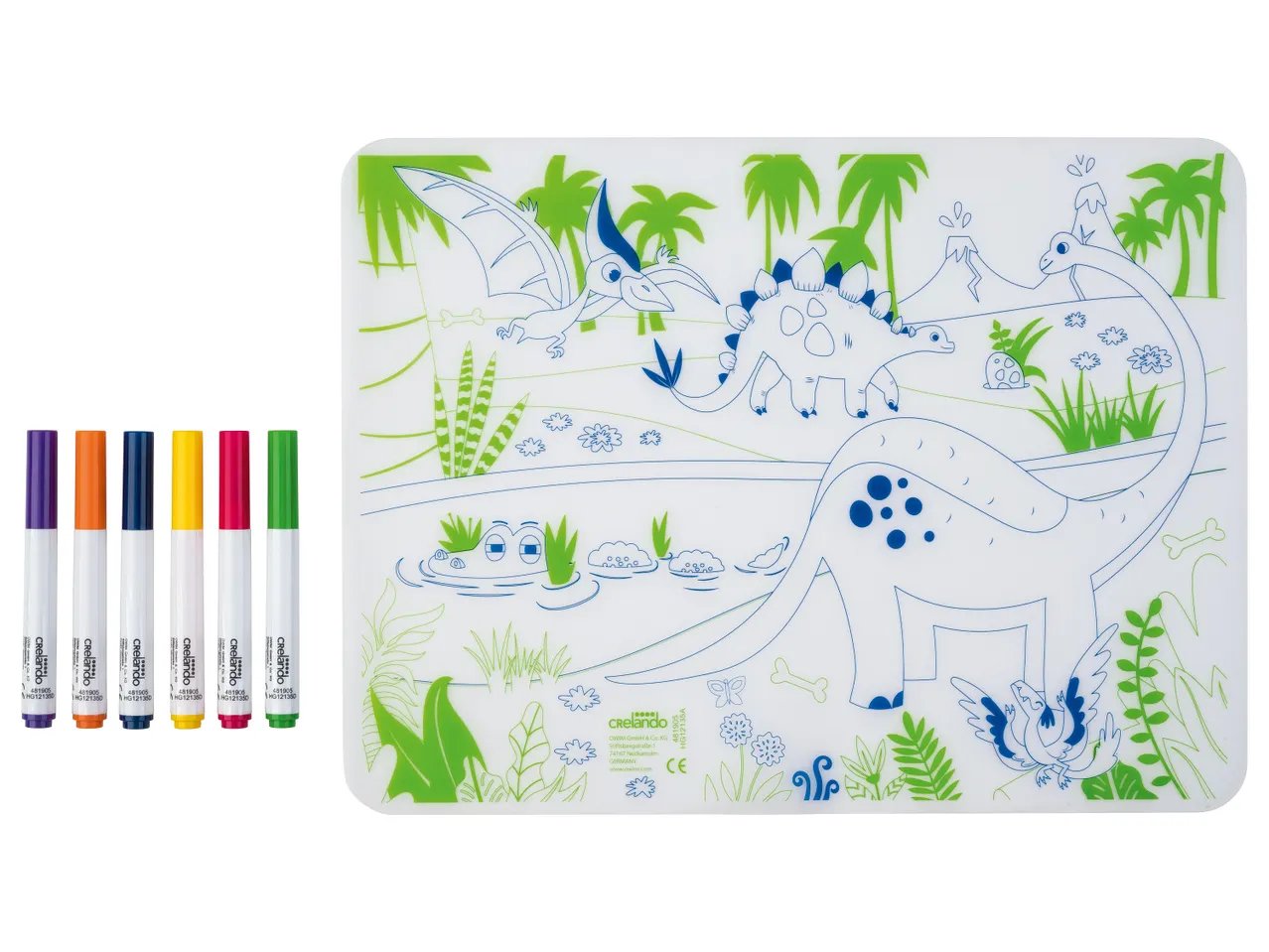 crelando® Tappetino da colorare riutilizzabile