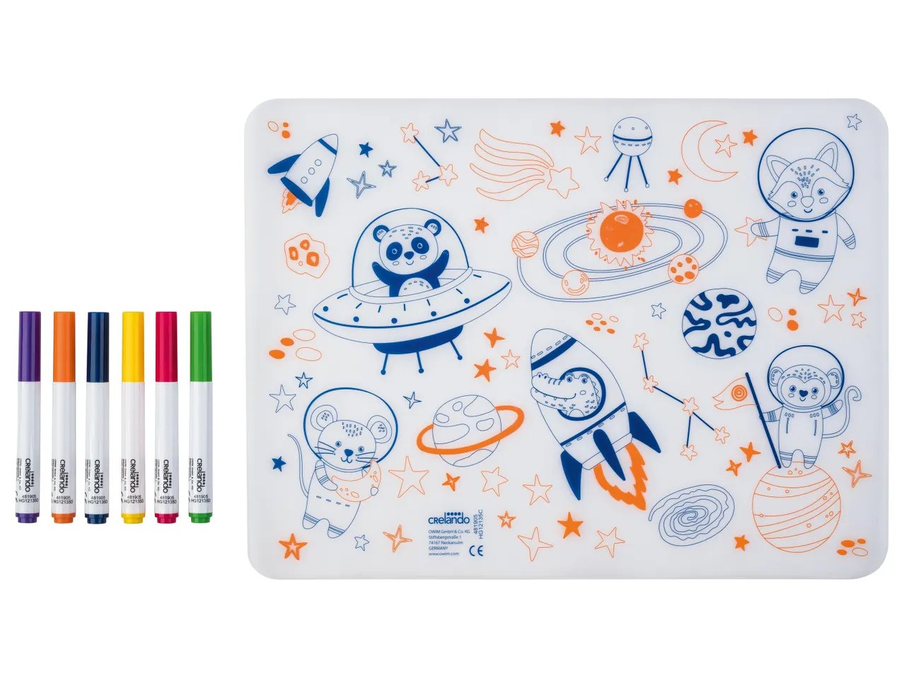 crelando® Tappetino da colorare riutilizzabile