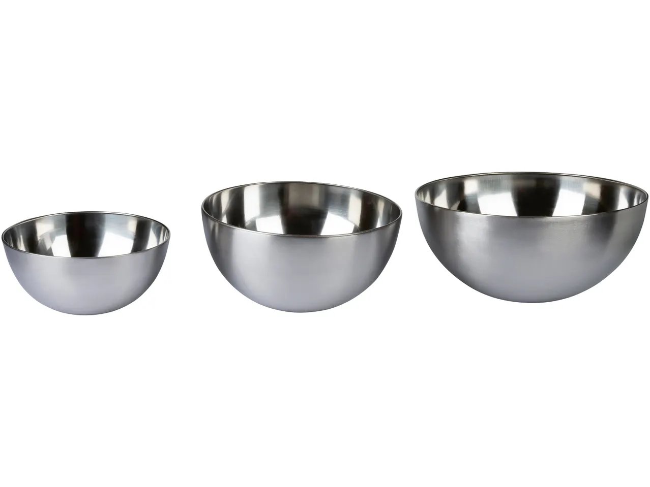 LIVARNO home Set ciotole in acciaio, 3 pezzi