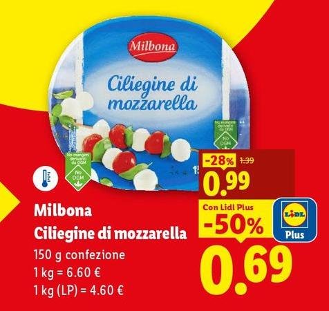 Milbona - Ciliegine Di Mozzarella