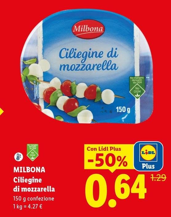 Milbona - Ciliegine Di Mozzarella