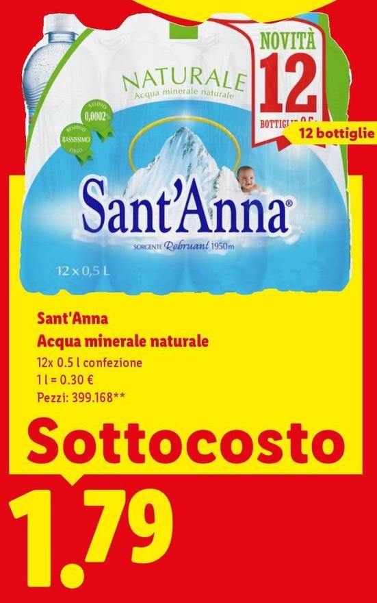 Sant'anna - Acqua Minerale Naturale