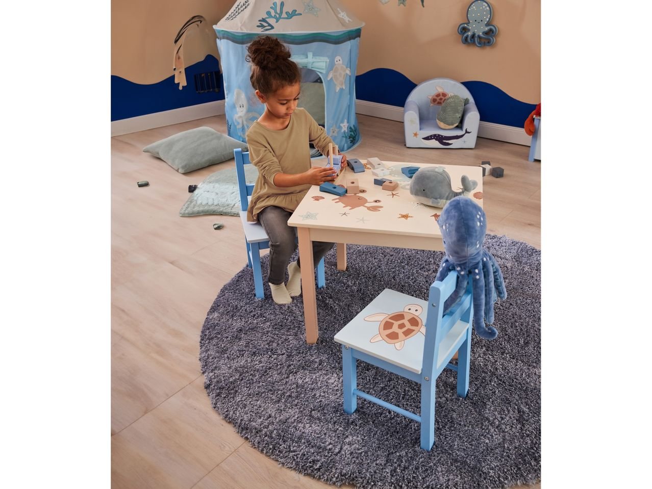 LIVARNO home Tavolo per bambini con 2 sedie