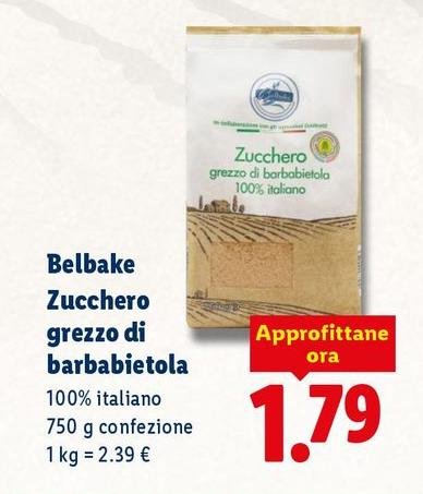 Belbake - Zucchero Grezzo Di Barbabietola