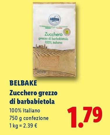Belbake - Zucchero Grezzo Di Barbabietola