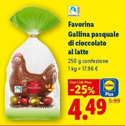 Favorina -  Gallina Pasquale Di Cioccolato Al Latte