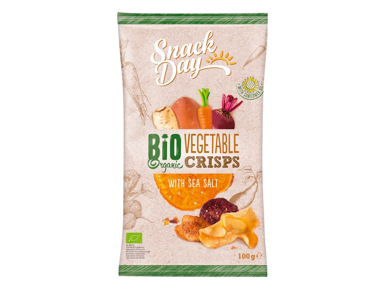 SNACK DAY Chips di verdure bio