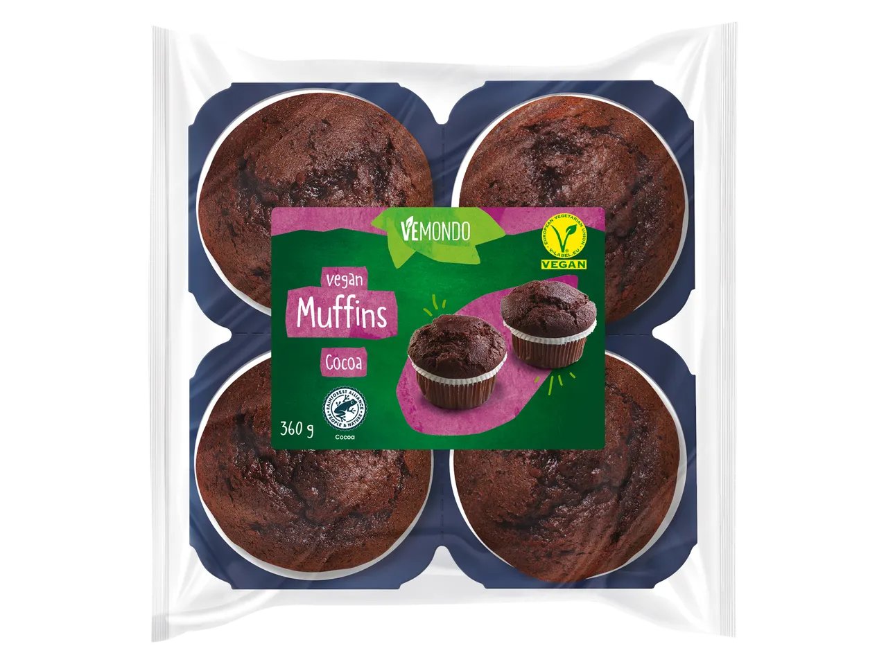 VEMONDO Muffin vegani al cioccolato