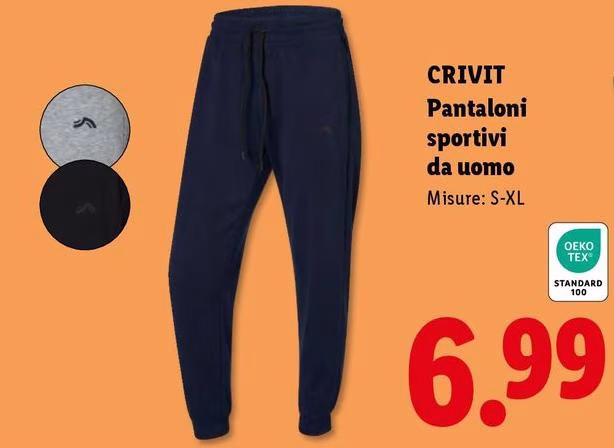 Crivit - Pantaloni Sportivi Da Uomo