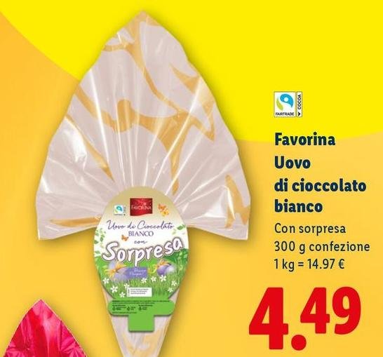 Favorina - Uovo Di Cioccolato Bianco