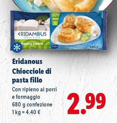 Eridanous - Chiocciole Di Pasta Fillo