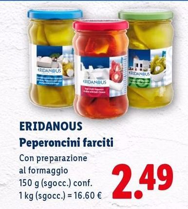Eridanous - Peperoncini Farciti