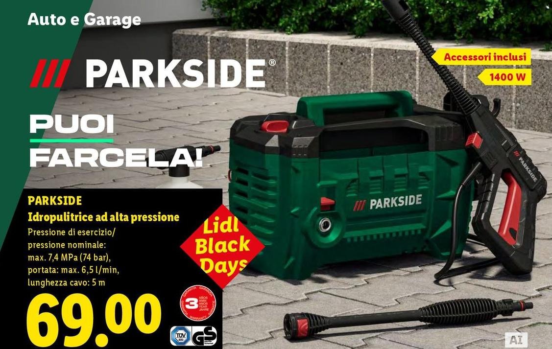 Parkside - Idropulitrice Ad Alta Pressione