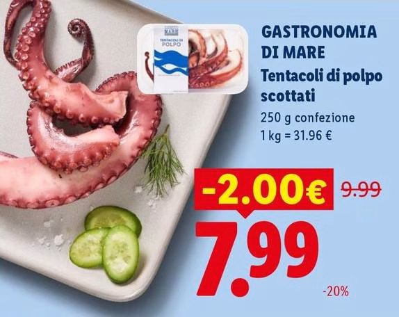 Gastronomia Di Mare - Tentacoli Di Polpo Scottati