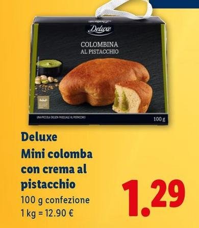 Deluxe - Mini Colomba Con Crema Al Pistacchio