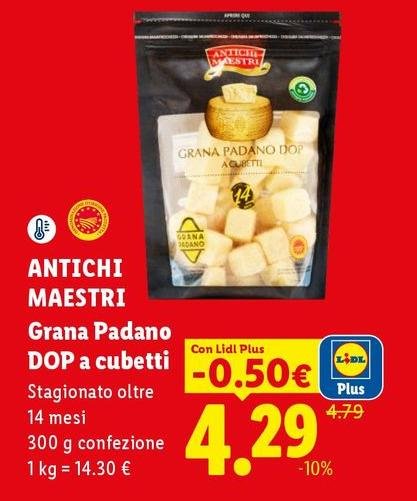 Antichi Maestri - Grana Padano DOP A Cubetti