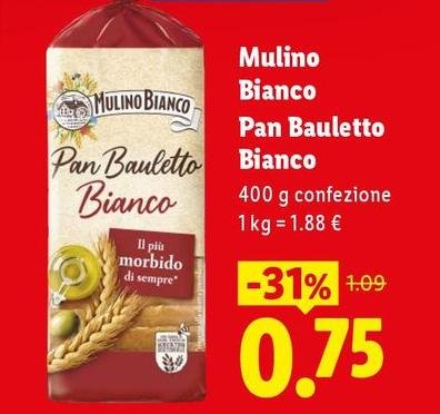 Mulino Bianco - Pan Bauletto Bianco