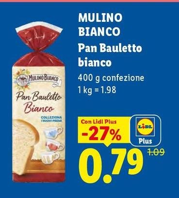 Mulino Bianco - Pan Bauletto Bianco