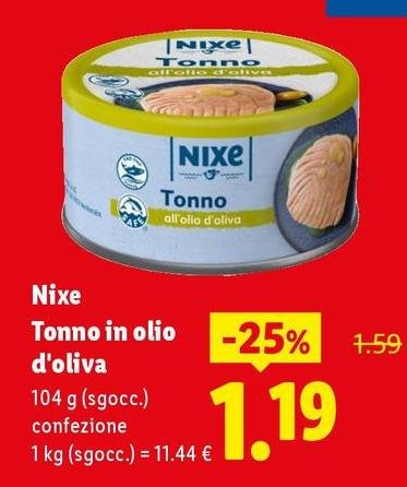 Nixe - Tonno In Olio D'Oliva