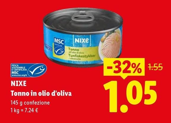 Nixe - Tonno In Olio D'Oliva