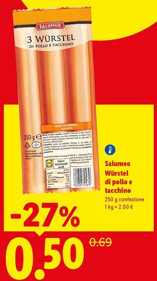 Salumeo - Würstel Di Pollo E Tacchino