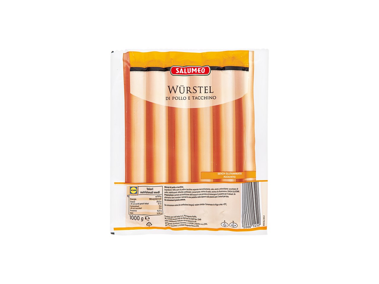 SALUMEO Würstel di pollo e tacchino