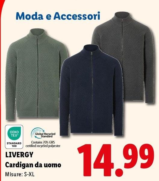 Livergy - Cardigan Da Uomo