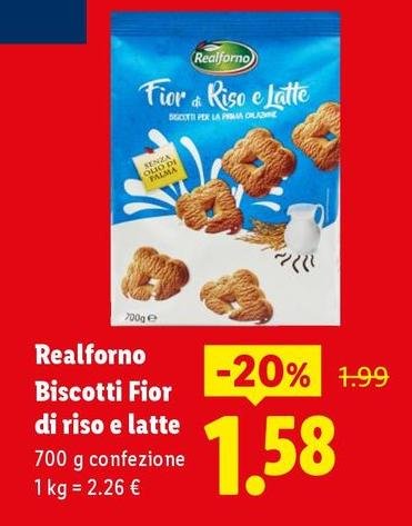 Realforno - Biscotti Fior Di Riso E Latte