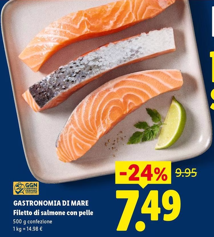 Gastronomia Di Mare - Filetto Di Salmone Con Pelle