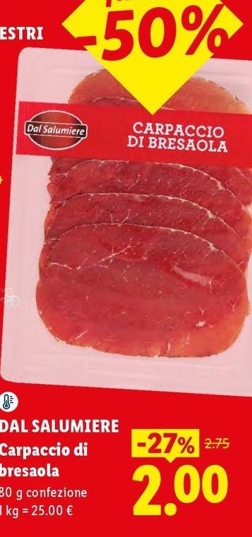 Dal salumiere - Carpaccio Di Bresaola